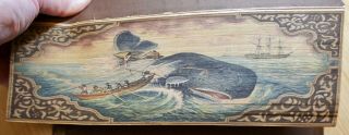 Whaling Scene Fore Edge Painting On A Complete Of Shakespeare – Circa 1860