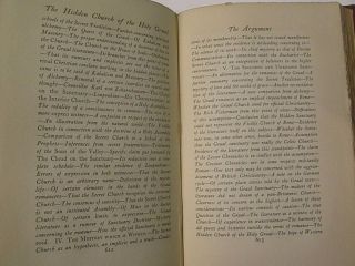 1909 - The Hidden Church of the Holy Graal - A.  E.  Waite GRAIL FREEMASONRY OCCULT 11