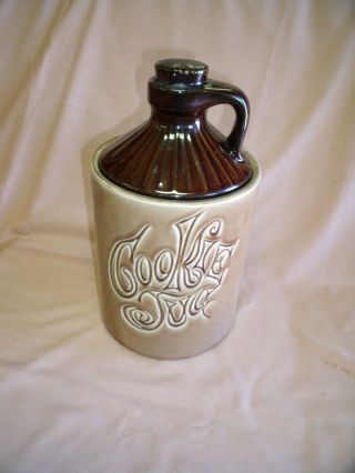 Vintage Mccoy Brown Jug Cookie Jar