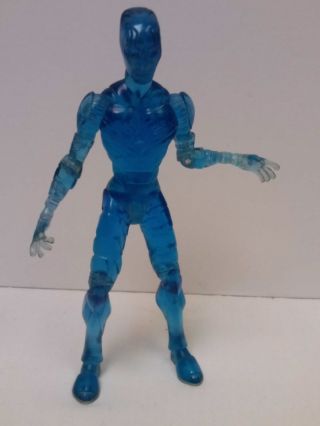 Vintage Dc Comics Clear Blue Multi Jointed Alien Creature Figure Toy 6.  5 " Tall