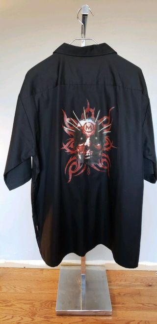 Slipknot Dragonfly Heavy Weight Button Down Shirt Vintage Size Xxl