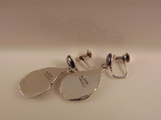 Vintage Niello Siam,  drop earrings,  marked silver,  8.  8 grams.  c.  1960 6