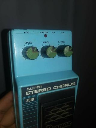 Ibanez Sc 10 Stereo Chorus Guitar Effects Pedal Analog Vintage
