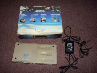 COMMODORE 64 COMPUTER WITH POWER CONVERTER MONITOR CABLE & BOX 5