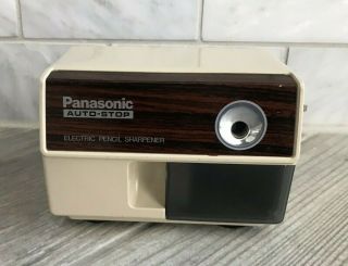 Vintage Panasonic Auto - Stop Electric Pencil Sharpener Kp - 110