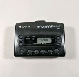 Vintage Sony Walkman Avls Cassette Player Mega Bass Fm/am Radio & Alarm Wm - Fx28
