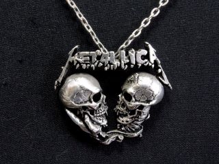 Metallica Official Vintage 1993 Pewter Necklace Uk Import Poker/alchemy Pushead