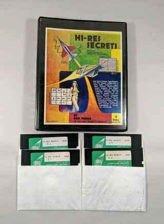 Apple Ii / Plus Hi - Res Secrets Don Fudge 1981 Avant - Garde Creations V3.  2 Vintage