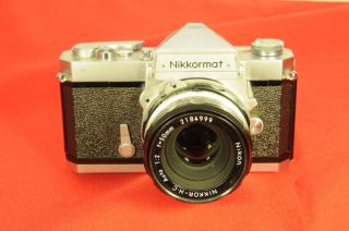 Nikon Nikkormat Ftn Camera With 50mm F/2 Nikkor - H - C Non - Ai Lens