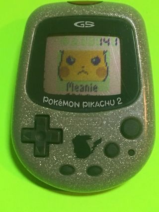 Vintage 99 Nintendo Gs Color Pocket Pokemon Pikachu 2 Virtual Pet Mpg - 002