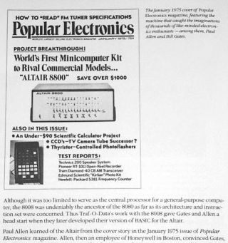 1980s MS - DOS 1.  0 Encyclopedia MITS Altair 8800 IBM 5150 Bill Gates Intel 4004 3