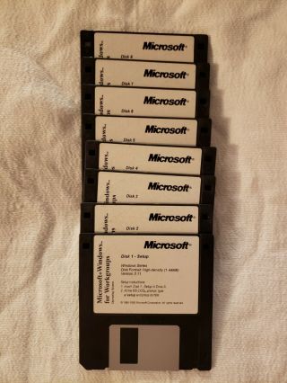 Microsoft Windows 3.  11 Floppy Discs & Dos 6.  22 Enhanced Discs