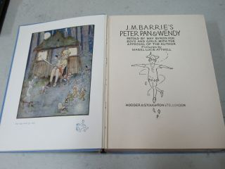 Peter Pan and Wendy J.  M.  Barrie Hardcover 1953,  7th Impression 4