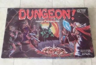 Dungeon Fantasy Board Game Rpg & D&d Vintage 1980 Tsr The Game Wizards Dungeon