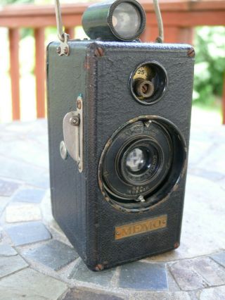 Ansco Memo Vintage Cartridge Half Frame 35mm Box Camera With One Film Cartridge