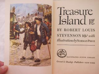 2 Old Children ' s Books Treasure Island & The Little Lame Prince 1940 ' s GC 2