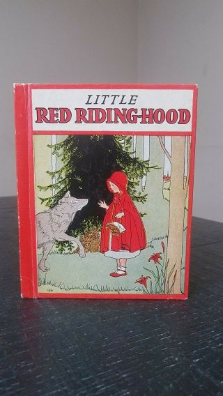 Vintage 1935 Little Red Riding - Hood Little Red Hen Three Wishes Rand Mcnally &co