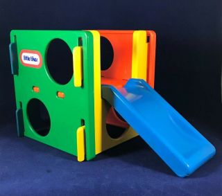 Vintage Little Tikes Dollhouse People Playground Cube Jungle Gym Activity