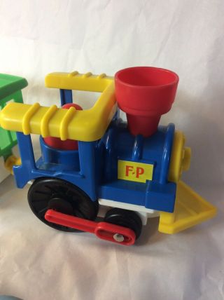 VTG 1991 FISHER PRICE Little People CIRCUS Train Play SET Pull Toy ANIMAL 2373 6
