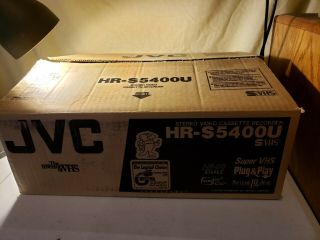 (open Box) Jvc Svhs Hr - S5400u Vcr Player / Recorder With Remote