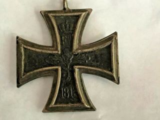 Vintage Germany Ww1 Medal Iron Cross 1914 1918 Pendant Kaiser Prussia