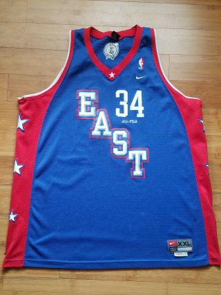 Vtg Mens Nike Paul Pierce Celtics Eastern All Star Swingman Jersey Size Xxl - Blue