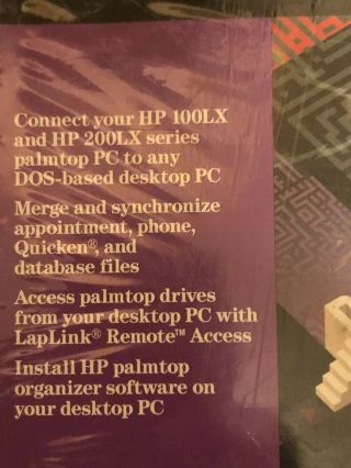 HP F1021B Connectivity Pack ,  HP 100LX & HP 200LX 3