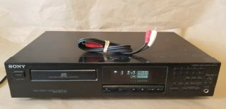 Vintage Sony Cdp - 211 Single Disc Cd Player - Compact Disc - W/ Cables -