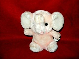 Vintage Eden Pink Elephant Baby Toy Plush Stuffed Animal 8 "
