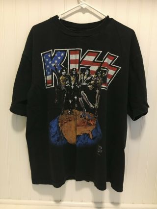 Kiss Alive / Worldwide Vintage 1996 Cleveland Gund Arena Tour Shirt Xl