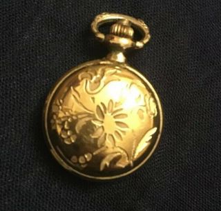 Vintage Colibri Quartz Ladies Pocket Watch Gold Toned ❤️ France