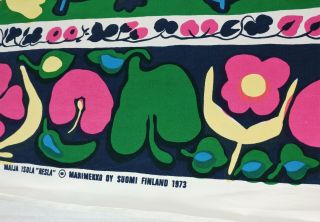 Vintage Marimekko 1973 Maija Isola Resla Print Fabric 2