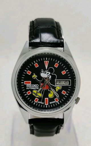 Vintage Seiko Mickey Mouse Cartoon Character Automatic Movement No.  6309 Watch