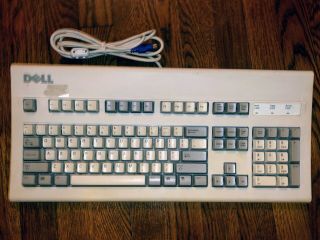 Vintage - Dell - At101w - Ps - 2 - Mechanical - Beige - Alps - Keyboard