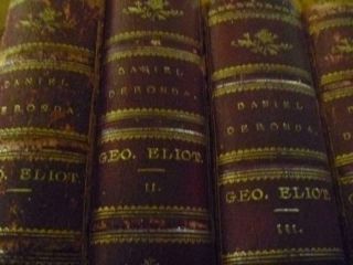 1876 Daniel Deronda By George Eliot,  1st Edition,  4 Volumes,  William Blackwood