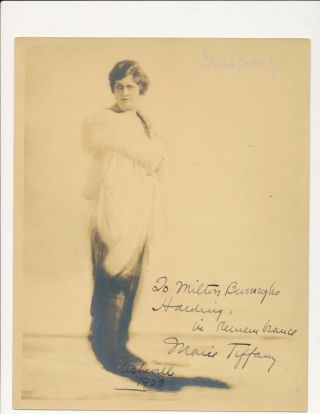 Vintage 8x10 Photo Opera / Composer - Signed Marie Tiffany Dated 1923