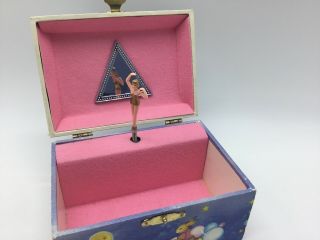 Vintage Music Jewelry Box Dancing Ballerina Children 