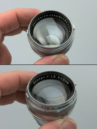 Contax IIIa 3a Rangefinder camera w/ Zeiss Sonnar 5cm ƒ/1.  5 lens - as - is 5
