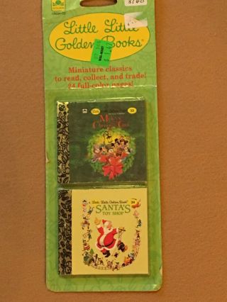 Nip Little Little Golden Books 33&34 Mickey’s Christmas Carol/santa’s Toy Shop