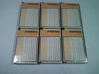 6 - Vintage Ampex 361 - C120 Recording Cassette Tapes,  In Package