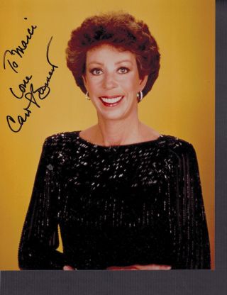 Carol Burnett Lovely In Person Vintage Autographed 8x10 Publicity Photo