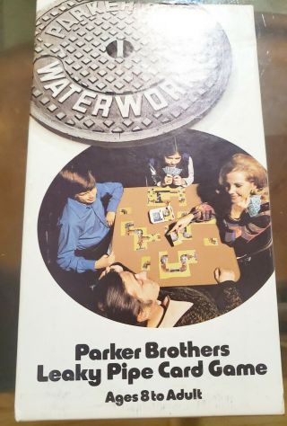 Vintage Parker Brothers Leaky Pipe Card Game 1972 Complete