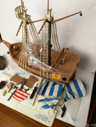 1980s Playmobil Vintage 80s Retired Deluxe Pirate Ship 104 4