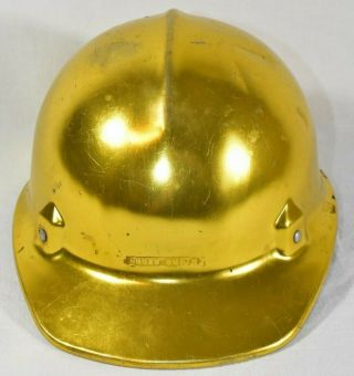 Vintage Gold Jackson Safety Cap Aluminum Helmet Hard Hat Type Sc - 50 Alumitop Usa