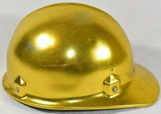 Vintage Gold Jackson Safety Cap Aluminum Helmet Hard Hat Type SC - 50 Alumitop USA 2