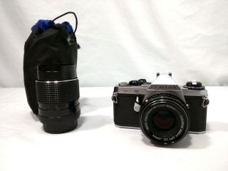 Pentax Me 35 Mm Slr Camera W/ Asahi Pentax 50mm & Albinar Lens