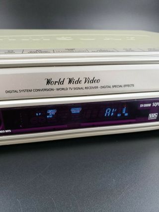 SAMSUNG SV - 5000W World Wide Video VHS PAL Converter Player Multi - Region VCR 4