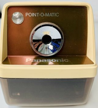 Vintage Panasonic Point O Matic Electric Pencil Sharpener Kp - 33 N Light