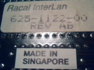 Racal - Interlan NI5210 - 10BT 8bit ISA Ethernet RJ - 45 Network Card for IBM PC 5150 5