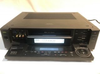 SONY SLV - R1000 STUDIO EDITING S - VHS SVHS PLAYER RECORDER HI - FI STEREO VCR 4